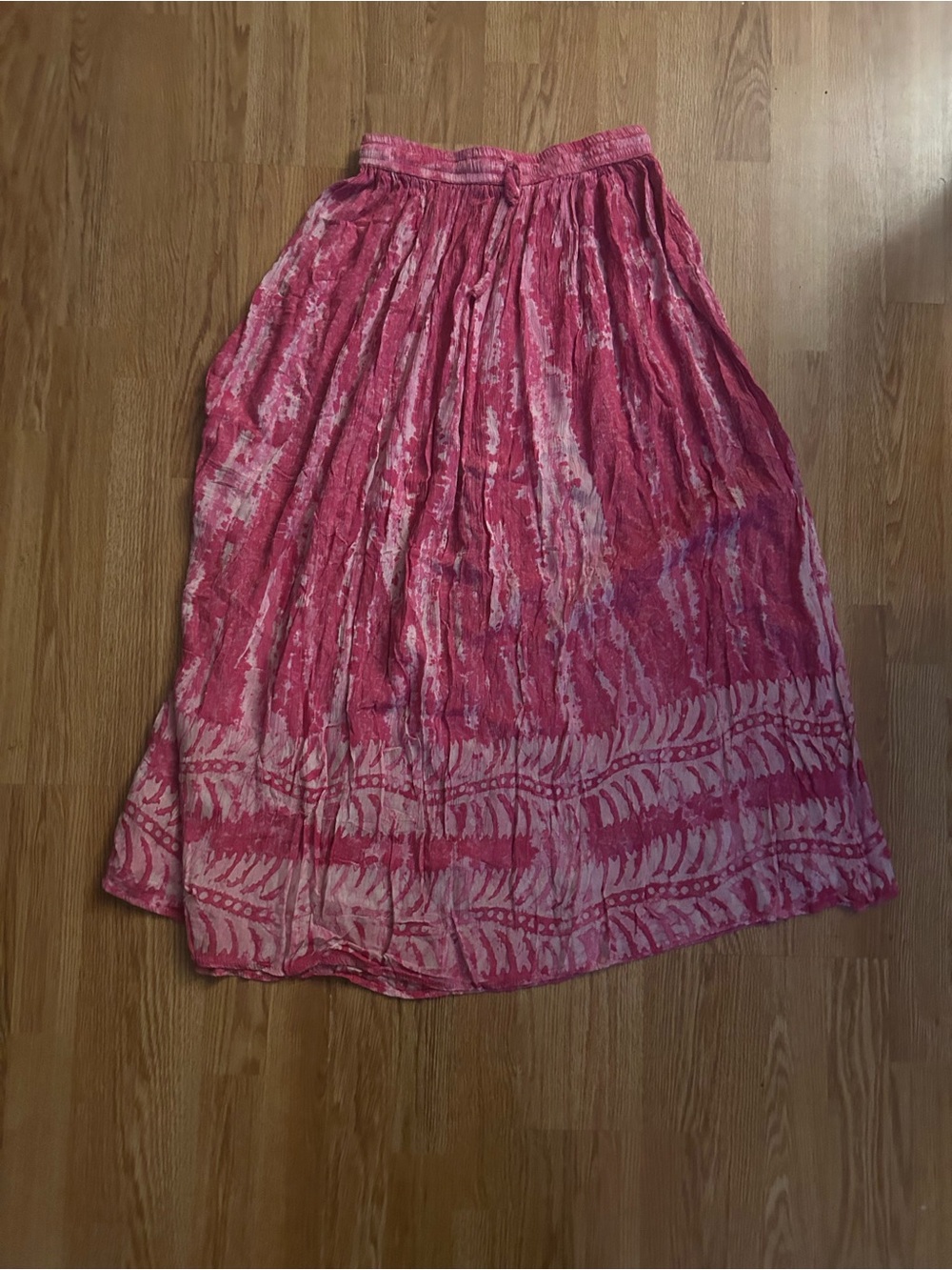 Shoreline Pink Tie-Dye Maxi Skirt